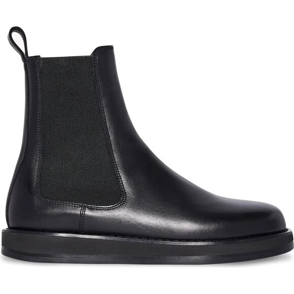 $1400 The Row Gaia Platform Chelsea Platform Boot BLACK leather 39 (PB42) - Picture 1 of 9